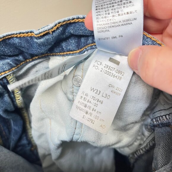 Levis Mens 502 Jeans W33 L30 Medium Wash Denim - Picture 4 of 5